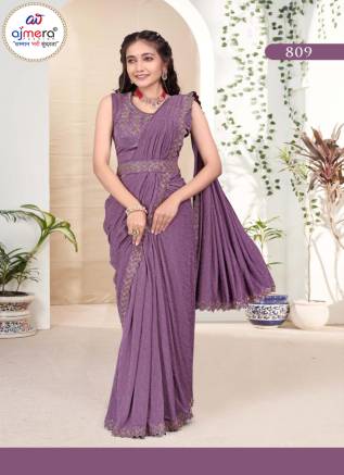 Wholesale One Minute Saree for Bulk Purchase - Ajmera Fashion  Manufacturers, Suppliers, Exporters in Guyana