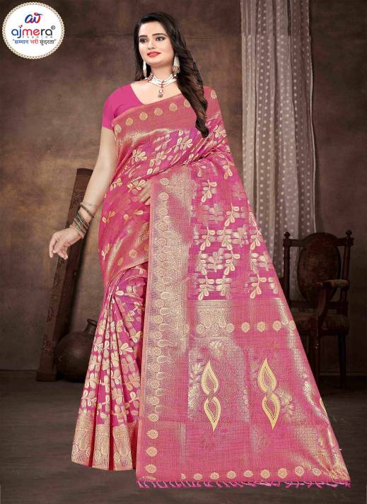 Zari Banarasi Cotton Saree – Timeless Elegance with a Touch of Luxury  in Surat