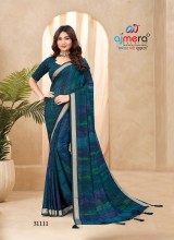 Zari Pattern Patta Saree with Exquisite Detailing AFPL(31112)